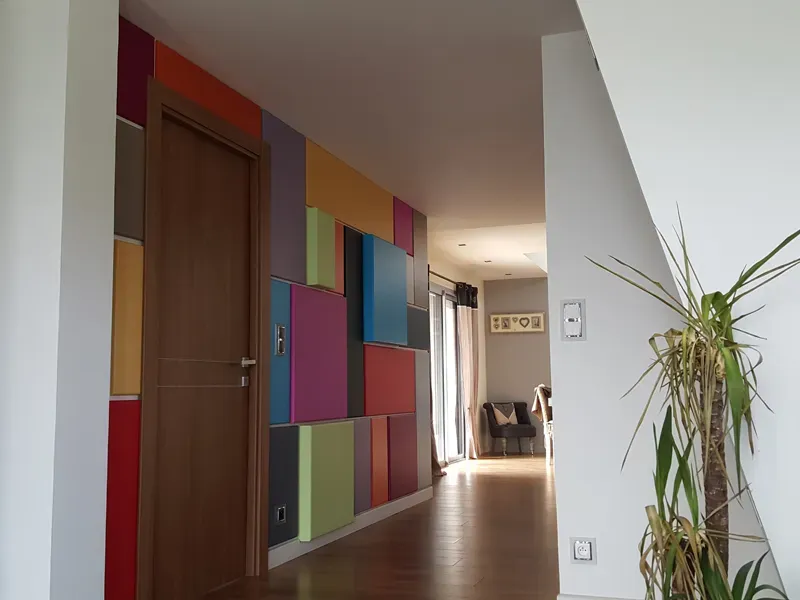 Mur coloré